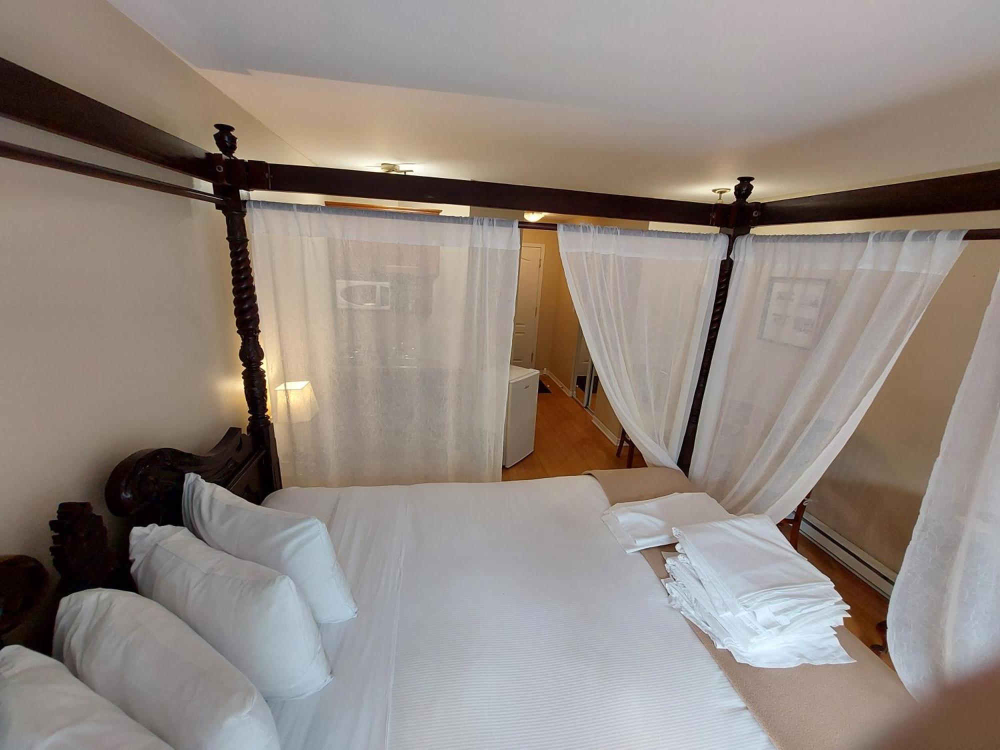 Studio-Hotel Villegiature Saint-Sauveur Piedmont Bagian luar foto